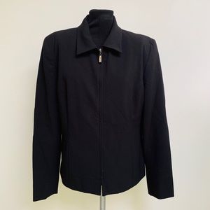 Norton McNaughton Black Zip Close Blazer Jacket